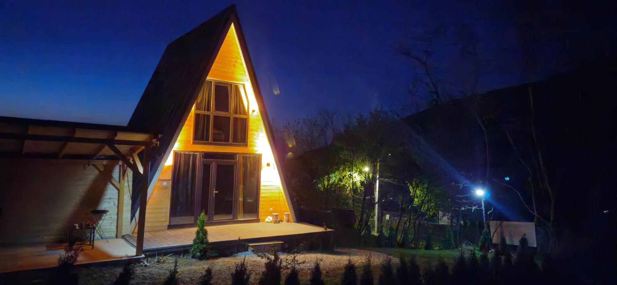 E&T-Cabin A Frame 锡比乌 外观 照片